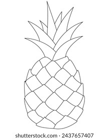Food and snacks coloring page for kids