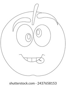 Food and snacks coloring page for kids