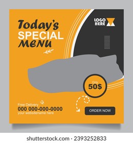 Food Social Media Ad Template