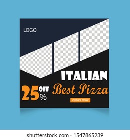 Food social media ads design