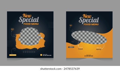 Food social media banner design.