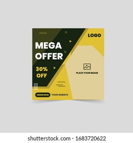 Food Social Media Post Banner Template For Your Business