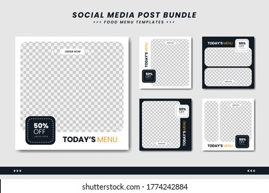 Food Social Media Post Banner Template