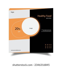 Food Social Media Post Banner Design