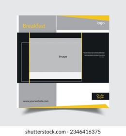 Food Social Media Post Banner Design