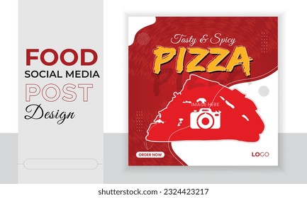 Food Social media post design template