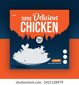 Food Social media post design and banner template with quality design