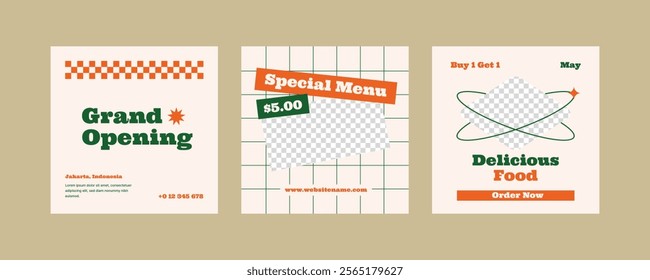 Food social media post design