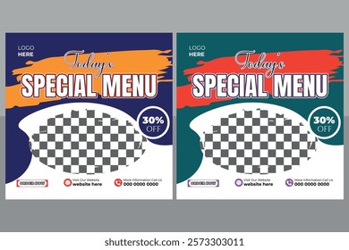 Food Social Media Post Design, social media post, food poster, special, food, menu, post, design, template, modern, creative, social media post design