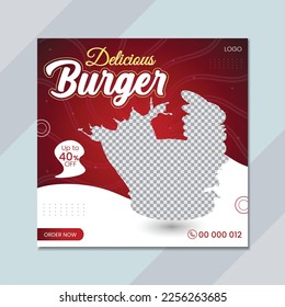 Food social media post template with plate. Food menu banner social media post. Editable social media templates for promotions on the Food menu. Set of social media story and post frames.