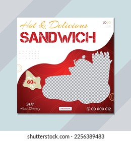 Food social media post template with plate. Food menu banner social media post. Editable social media templates for promotions on the Food menu. Set of social media story and post frames.