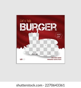 Food social media post template. high resolution. Set of square banner template design for food post. Suitable for Social Media Post restaurant and culinary. for post, web, ad.