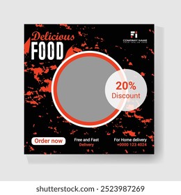 Food Social media post template with good look