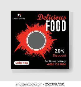 Food Social media post template with good look