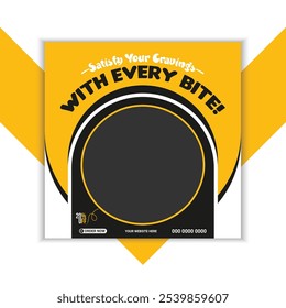 Food social media post template. Suitable for social media post restaurant and culinary. for post, web