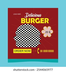 Food social media post Template modern gorgeous Simple Standard Fantastic