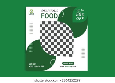 food social media post, web banner design