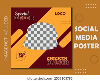 FOOD SOCIAL MEDIA POSTER TEMPLATE DESGN