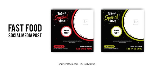 Food Social media posts,  Food menu design 