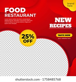 Food Social Media promotion posting good for food business promotion and restaurant branding product