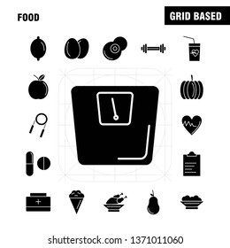 Food Solid Glyph Icon for Web, Print and Mobile UX/UI Kit. Such as: Drink, Glass, Heart, Beat, Medical, Medicine, Pills, Drug, Pictogram Pack. - Vector