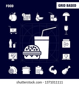 Food Solid Glyph Icon for Web, Print and Mobile UX/UI Kit. Such as: Lemon, Food, Fruit, Health, Burger, Drink, Fast Food, Pictogram Pack. - Vector