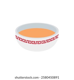 Food soup bowl vector symbol illustration