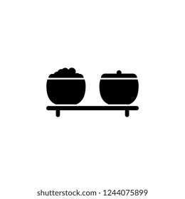 food, soup, mashed potatoes icon. Simple glyph vector of food set for UI and UX, website or mobile application