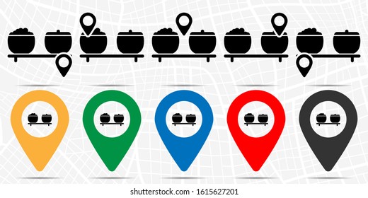 food, soup, mashed potatoes icon in location set. Simple glyph, flat illustration element of Food theme icons