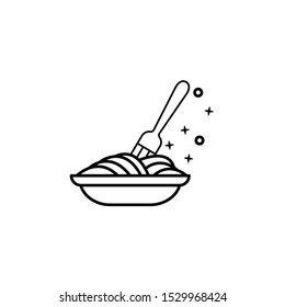 Food spaghetti diet icon. Element of menu dishes icon