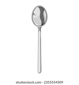 food spoon cartoon. fork silverware, metal knife, view cutlery food spoon sign. isolated symbol vector illustration