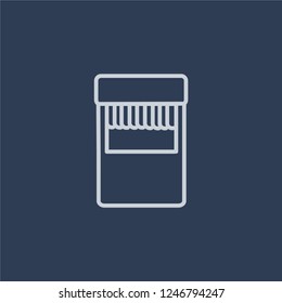 Food stall icon. Food stall linear design concept from Australia collection. Simple element vector illustration on dark blue background.