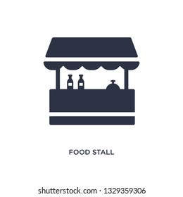 food stall icon. Simple element illustration from culture concept. food stall editable symbol design on white background. Can be use for web and mobile.