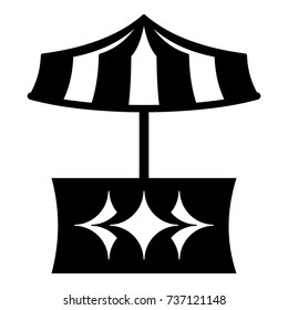 Food stall icon. Simple illustration of food stall vector icon for web