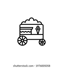 food stall icon in vector. Logotype