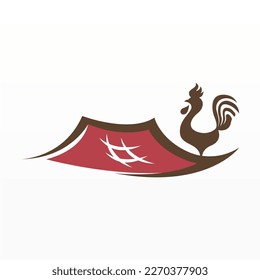 Food stall logo. Restaurant logo design. Food business logo template