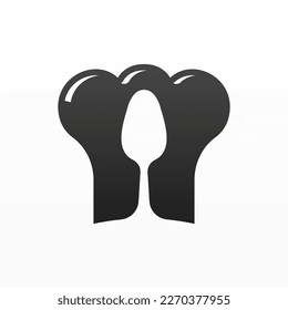 Food stall logo. Restaurant logo design. Food business logo template