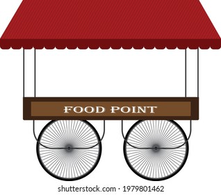 Plantilla vectorial de diseño de puntos de venta de alimentos 