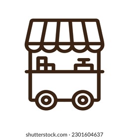 food stall related icon isolated on background