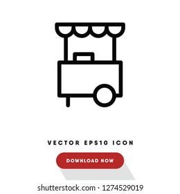 Food stall vector icon