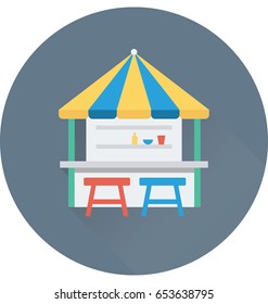 Food stall Vector Icon