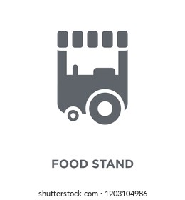 Food stand icon. Food stand design concept from  collection. Simple element vector illustration on white background.