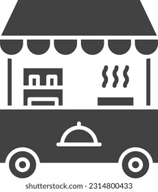 Food Stand icon vector image. Suitable for mobile application web application and print media.
