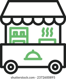 Food Stand icon vector image. Suitable for mobile application web application and print media.