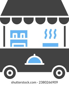 Imagen vectorial de icono de pie de alimentos. Adecuado para aplicaciones web móviles y medios de impresión.
