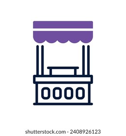 food stand icon. vector mixed icon for your website, mobile, presentation, and logo design.