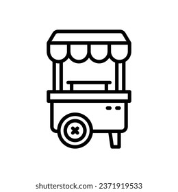 food stand line icon. vector icon for your website, mobile, presentation, and logo design.