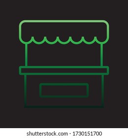 food stand nolan icon. Simple thin line, outline vector of Carnival and amusement icons for ui and ux, website or mobile application