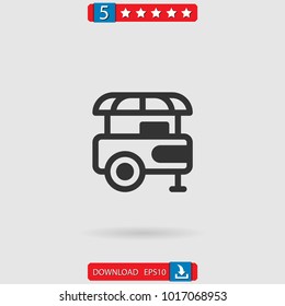 food stand vector icon