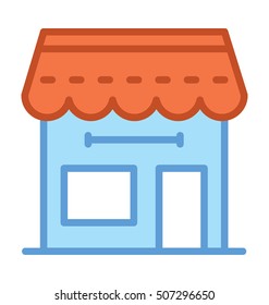 Food Stand Vector Icon 